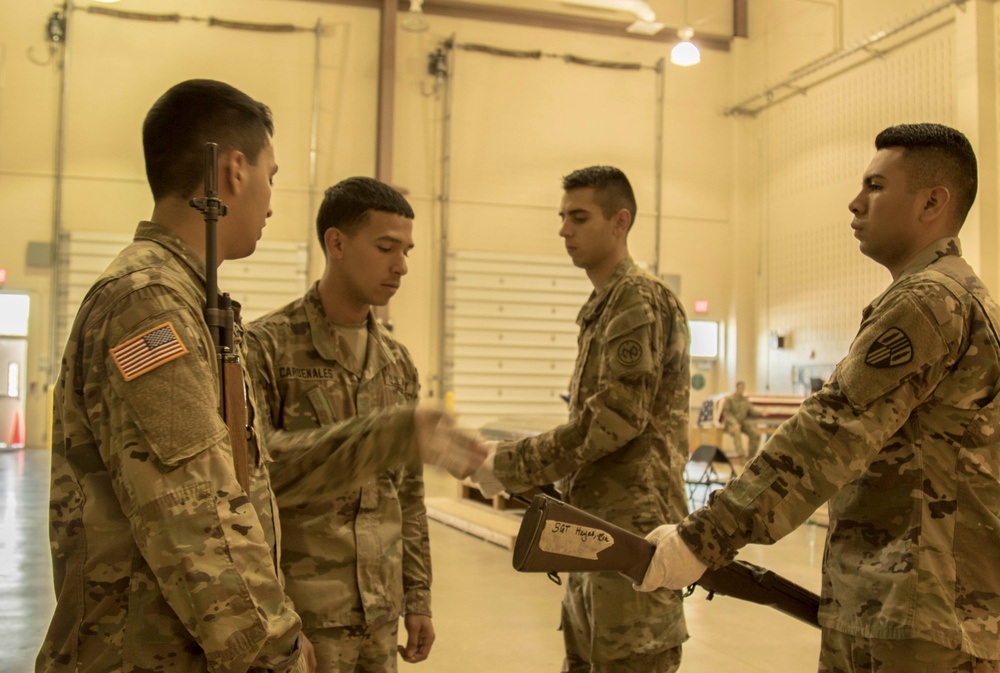 Honor Guard Soldiers train to be the best at Camp Smith