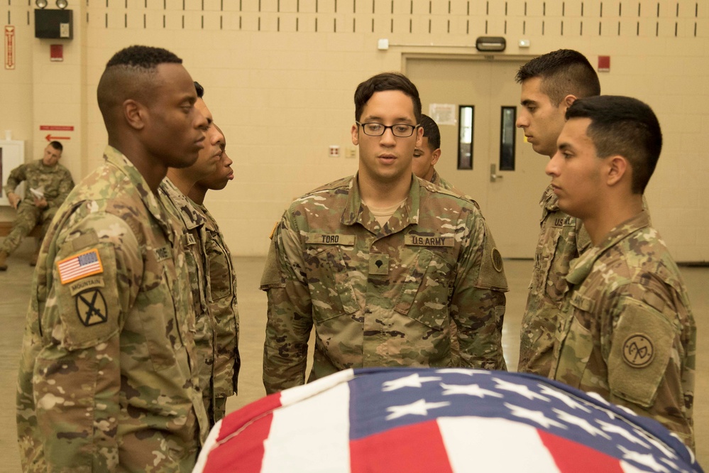 Honor Guard Soldiers train to be the best at Camp Smith