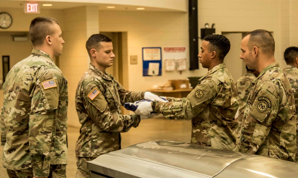 Honor Guard Soldiers train to be the best at Camp Smith