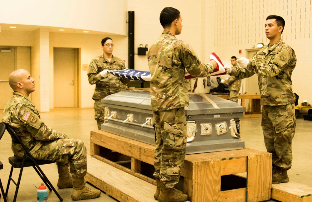 Honor Guard Soldiers train to be the best at Camp Smith