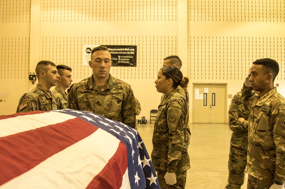 Honor Guard Soldiers train to be the best at Camp Smith