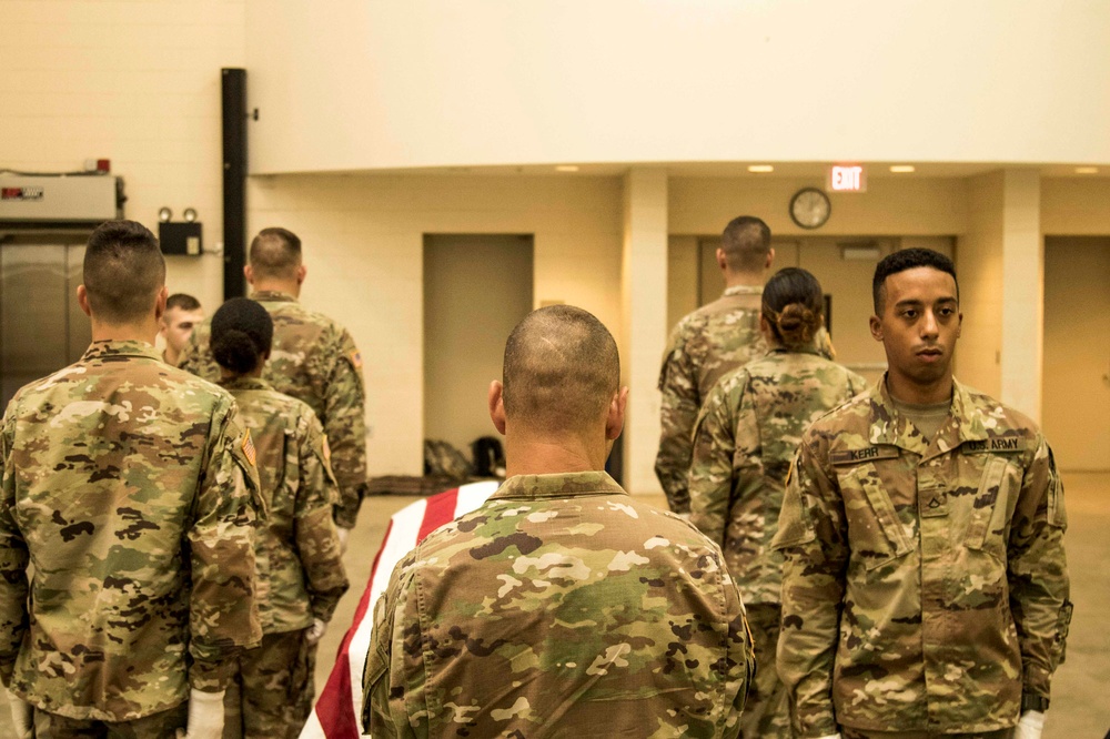 Honor Guard Soldiers train to be the best at Camp Smith