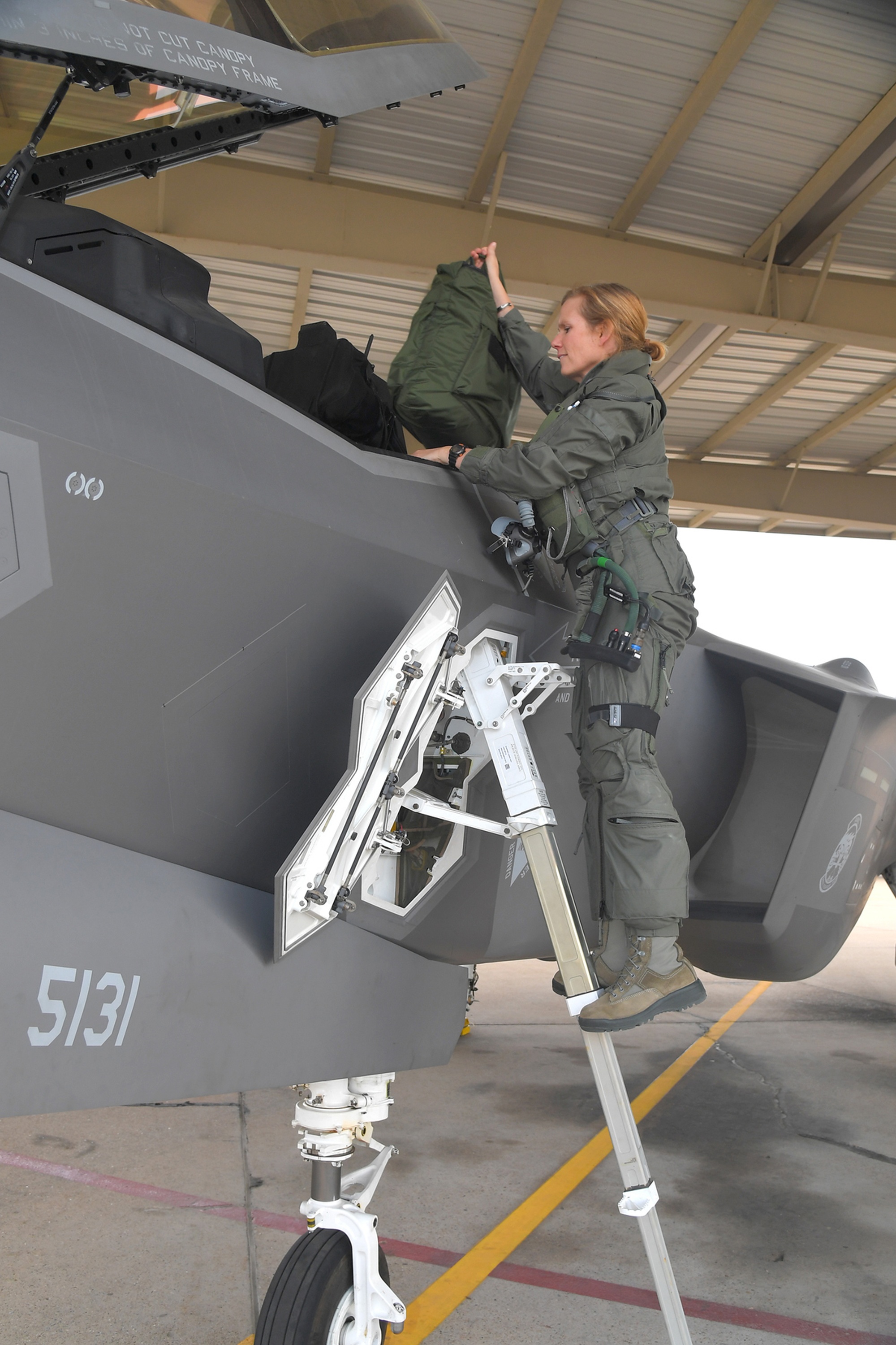 First woman pilot to go direct for F-35C conversion after getting