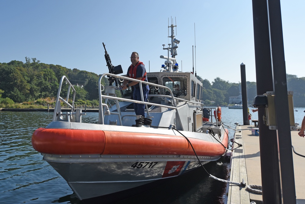 Coast Guard Station Woods Hole conducts weapons training off Massachusetts Coast