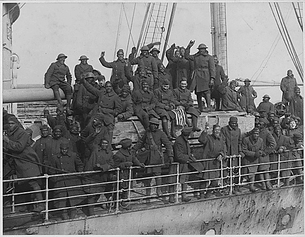 African American Soldiers returning home to New York