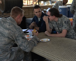 Luke AFB Chaplain Corps feed flightline personnel