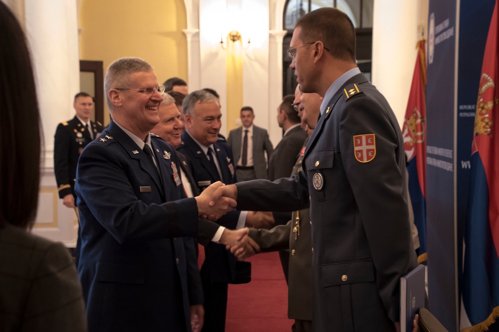 Ohio National Guard members visit Serbian Ministry of Defense during 2018 State Partnership CAPSTONE