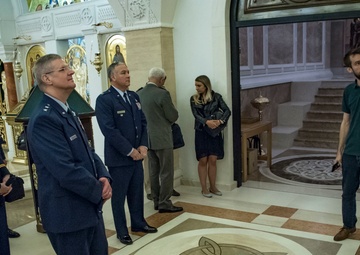 Serbian partners invite Ohio National Guard members to visit Temple of Saint Sava during 2018 State Partnership CAPSTONE