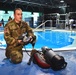 SMDC Soldier, Wounded Warrior, reenlists 30 feet underwater