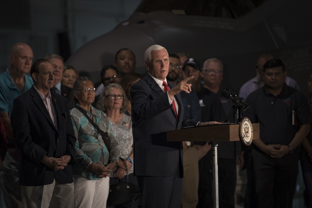 Mike Pence: ‘Humbled’ to return to Nellis AFB