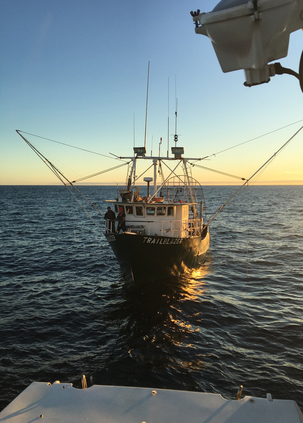 Coast Guard assists three fishermen 80 miles west of Eureka, Calif.