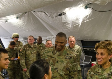 Field Hospital hosts Army Surgeon General and many other DV’s