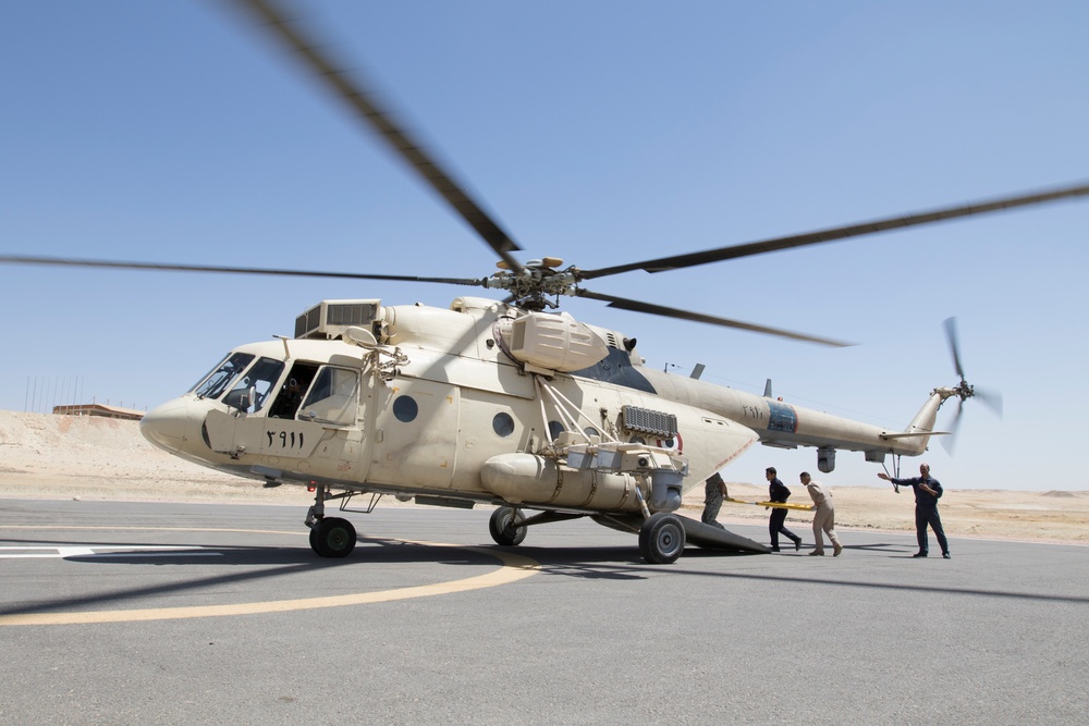 U.S. and Egyptian Forces Rehearse MEDEVAC Procedures