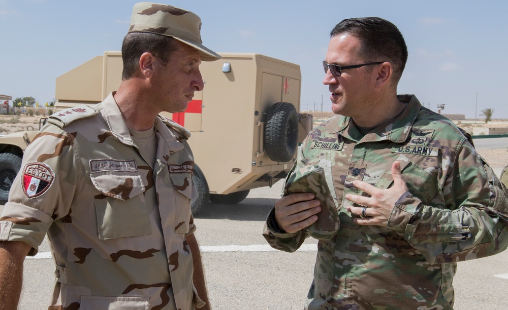 U.S. and Egyptian Forces Rehearse MEDEVAC Procedures