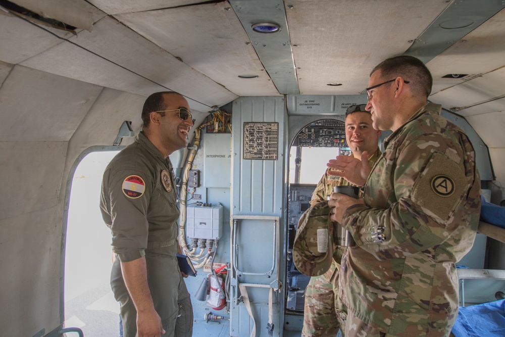 U.S. and Egyptian Forces Rehearse MEDEVAC Procedures