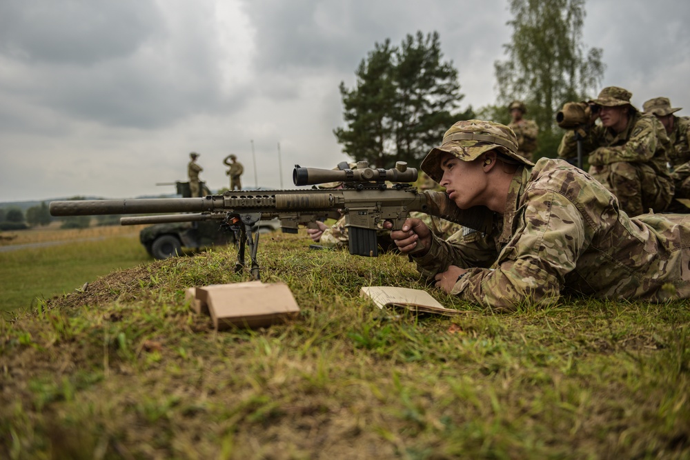 Sky Soldier Sniper Eyes Target