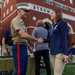 Marines Congratulate Queen's University Swim Team