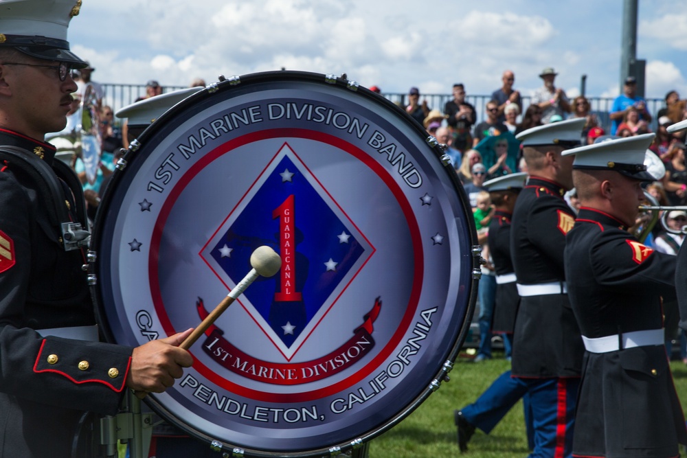 1st Marine Division Band perform at Estes Park 2018
