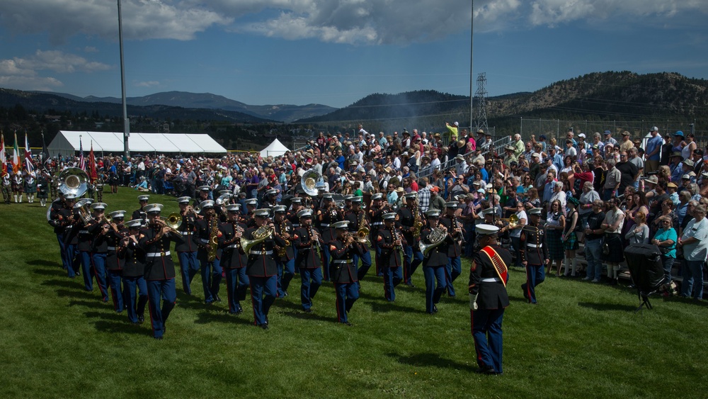1st Marine Division Band perform at Estes Park 2018