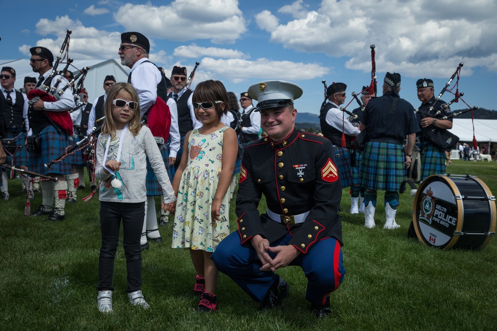1st Marine Division Band perform at Estes Park 2018