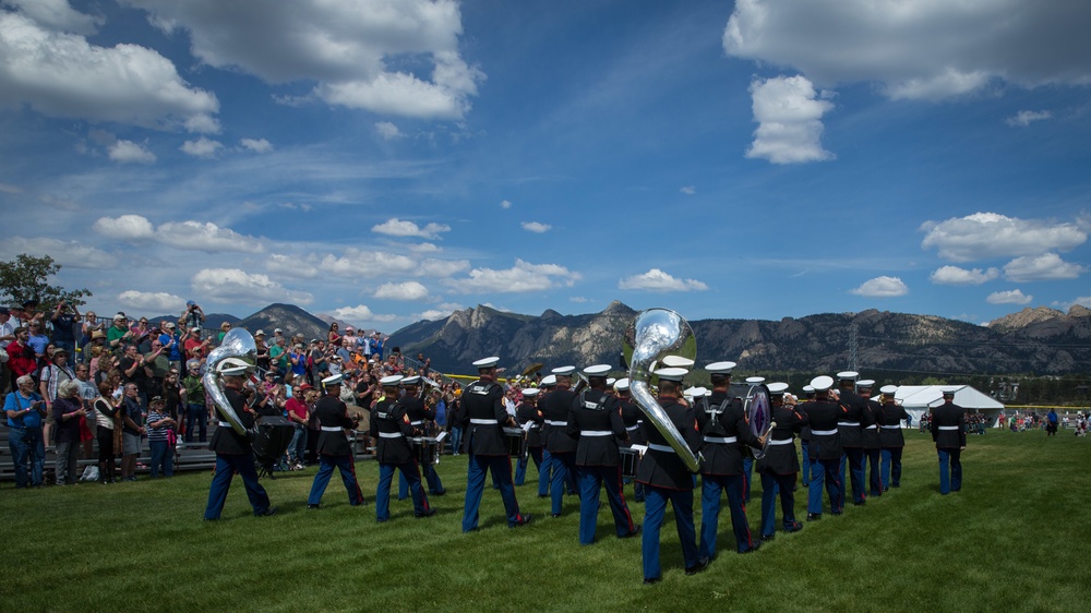 1st Marine Division Band perform at Estes Park 2018