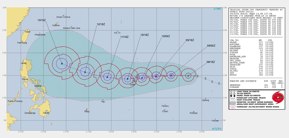 Joint Typhoon Warning Center TC Warning Graphic - Mangkhut #08