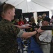 Charlottean WWII Korean and Vietnam Marine Veteran visits Marine Week Charlotte