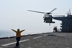HSC 26 H-60 Helicopter prepares for landing [Image 2 of 4]