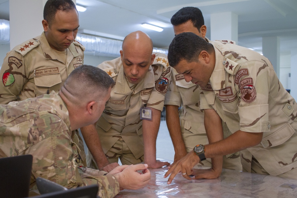 Bright Star 2018 – U.S., Egyptian Soldiers Conduct Command Post Exercise