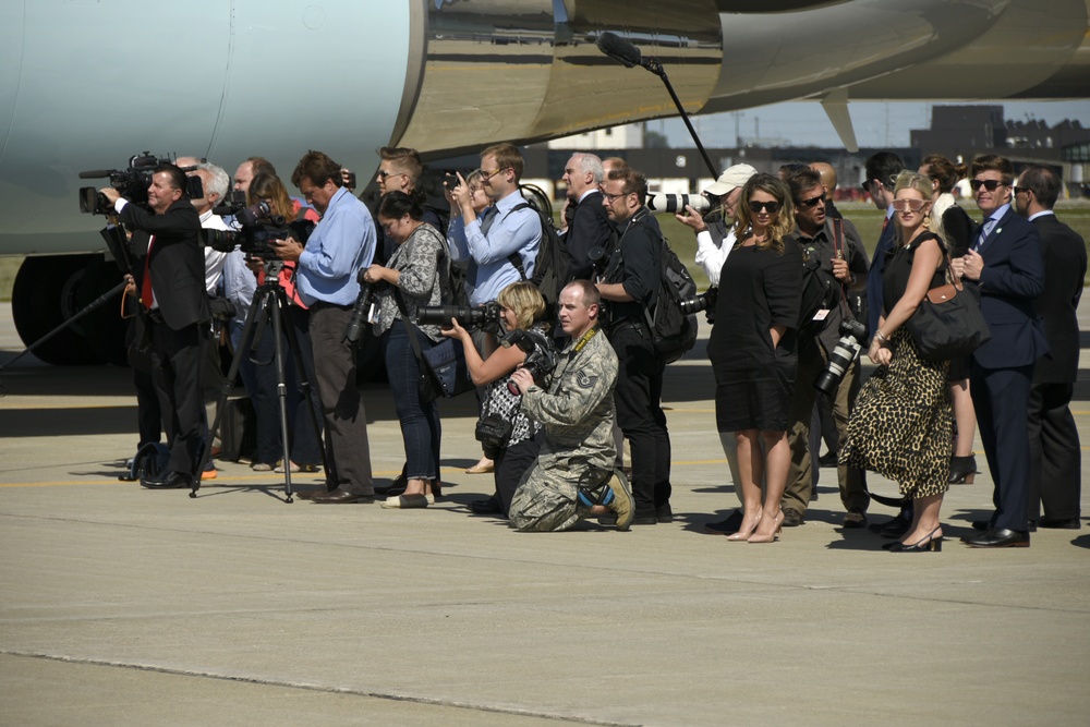 President Donald J. Trump Lands at Joe Foss Field