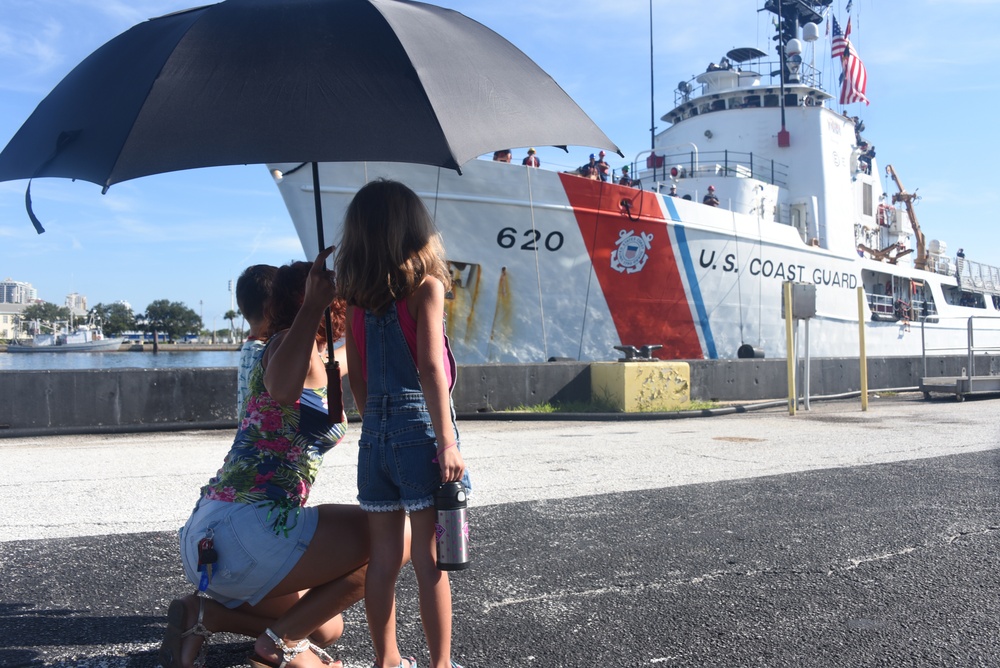 St. Petersburg Coast Guard cutter returns home after 59 days