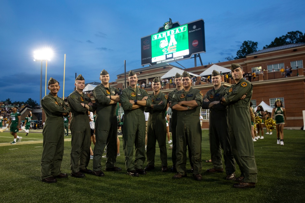 Marine Week Charlotte UNC Football Game