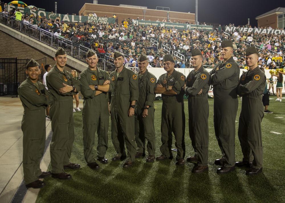 Marine Week Charlotte UNC Football Game