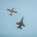 F-16 Viper flys with the P-51 Mustang