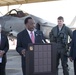Mayor Todd Strange holds a F35 press conference