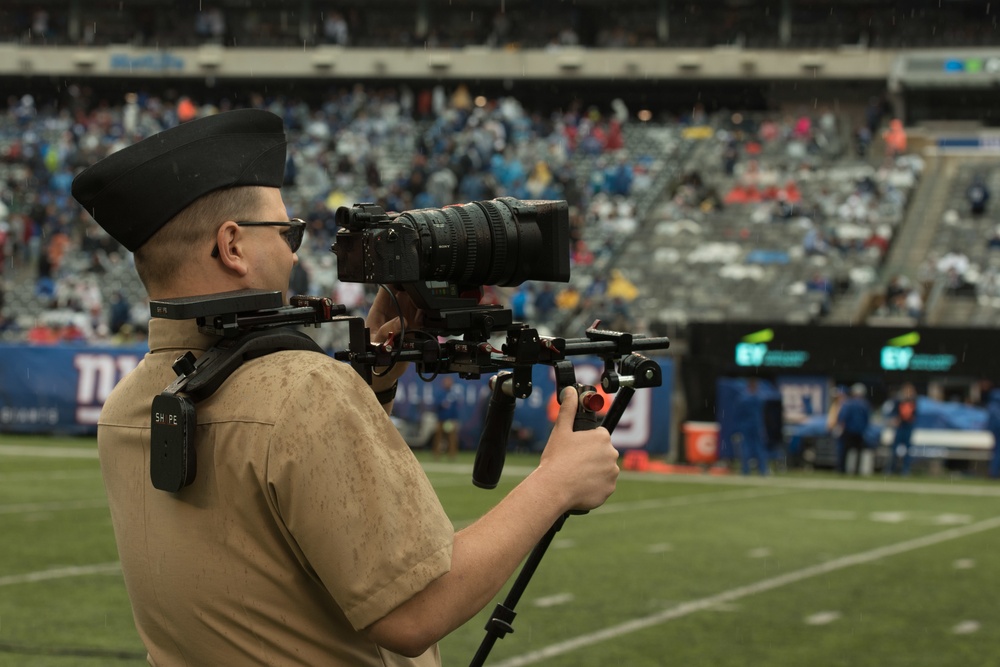 NFL opening day halftime show in New York with the Navy Band Sea Chanters chorus