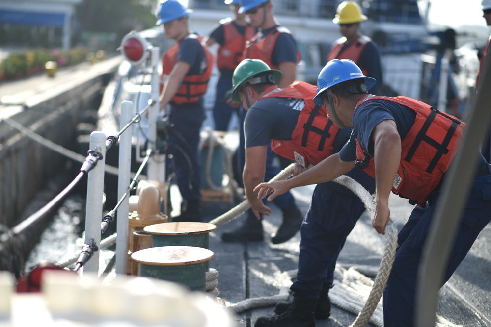 Coast Guard Cutter Tahoma sets sail for UNITAS 2018