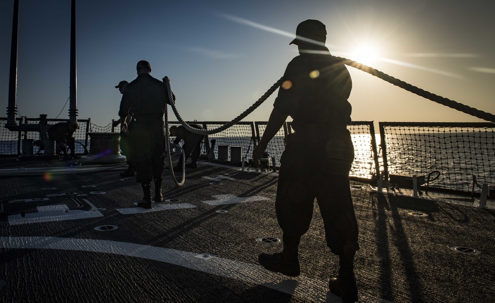 USS Carney arrives in Souda Bay, Greece