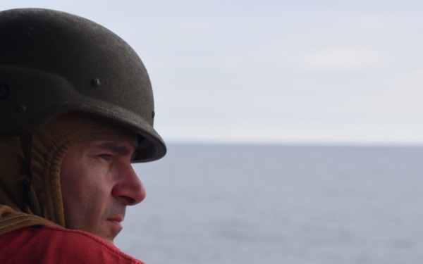 Coast Guard Cutter Tahoma participates in a gunnery exercise during UNITAS 2018