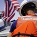 Chief Petty Officer Bradford Kline observes boat lowering detail on the Coast Guard Cutter Tahoma during UNITAS 2018