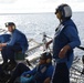 Coast Guard Cutter Tahoma helicopter tie-down members prepare for flight operations during UNITAS 2018