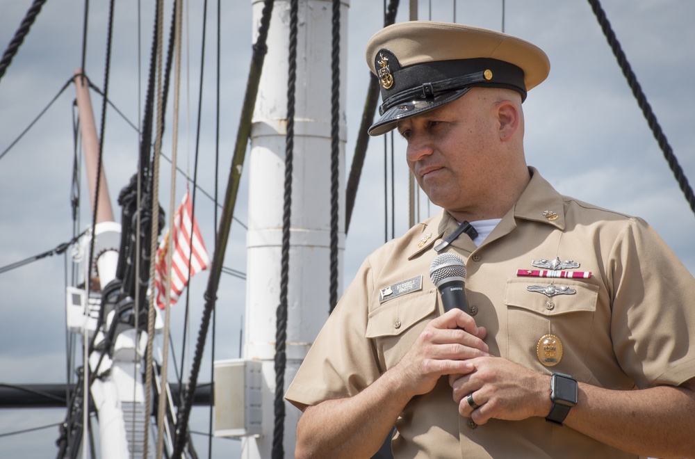 MCPON Mentors CPO Selectees at USS Constitution Hertiage Week