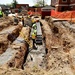 Electrical duct bank installation at the Canandaigua VA Medical Center Mega Project