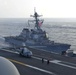 USS Ronald Reagan, USS Milius, and JMSDF photo exercise