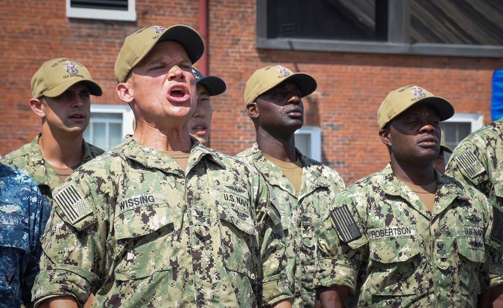 MCPON Mentors CPO Selectees at USS Constitution Hertiage Week