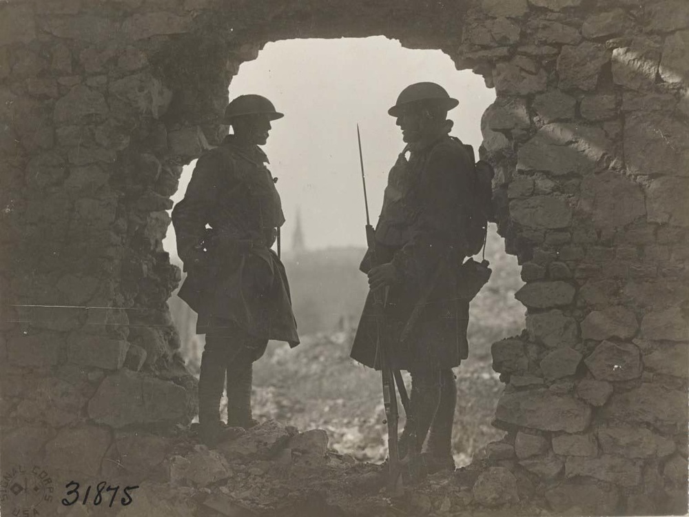 27th Division Soldiers on Guard in closing days of World War I.