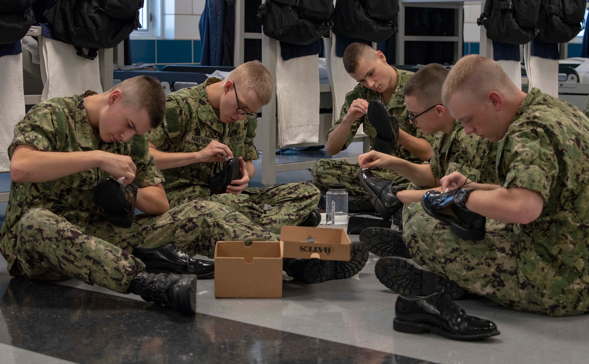 Navy boot hotsell camp shoes