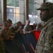 Maryland National Guard Soldiers and Airmen display flag at Baltimore Ravens Game