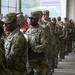 Maryland National Guard Soldiers and Airmen display flag at Baltimore Ravens Game