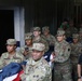 Maryland National Guard Soldiers and Airmen display flag at Baltimore Ravens Game